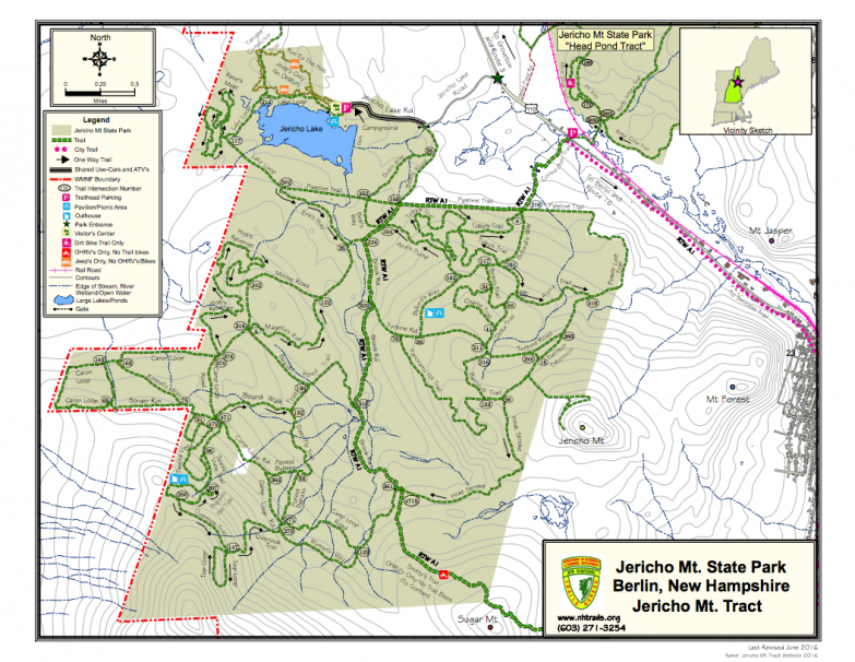 new hampshire snowmobile trail map